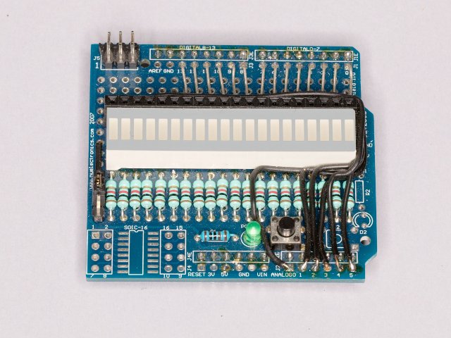 Blinkenlight Shield first prototype