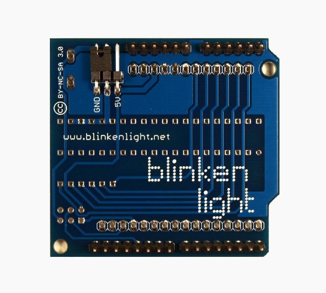 Blinkenlight Shield back side