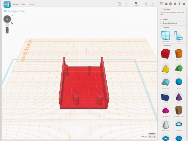 Blinkenlighty Case Tinkercad